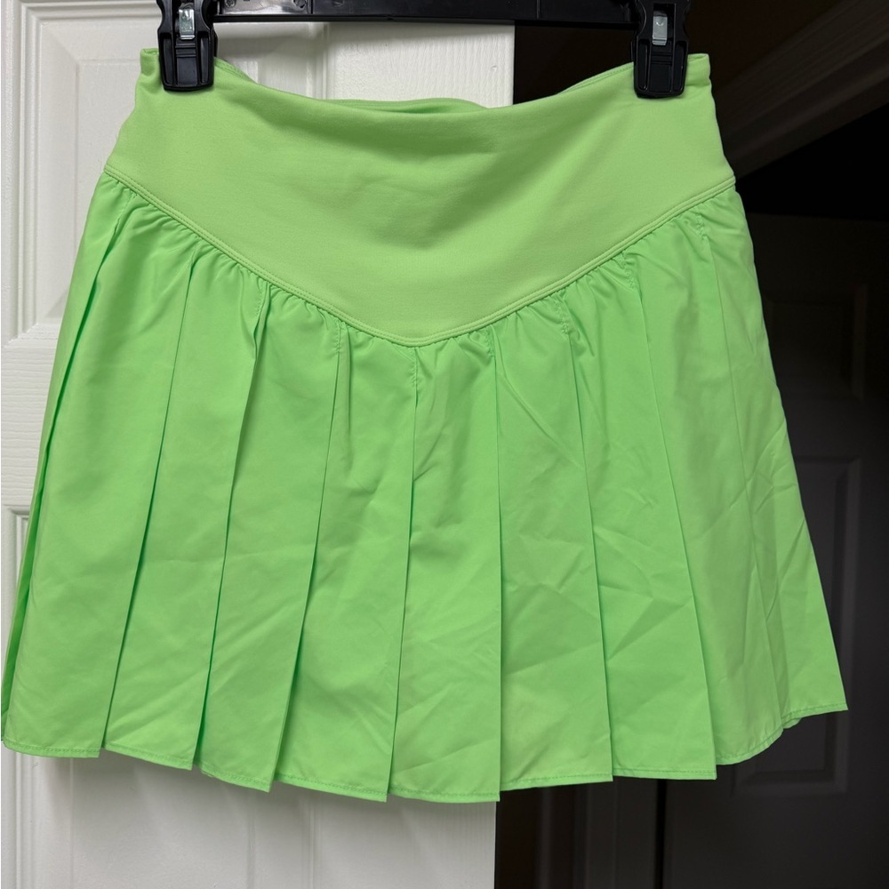 NWT FP Movement Swing Of Things Lime Pleated Skort Athletic M - Picture 6 of 16